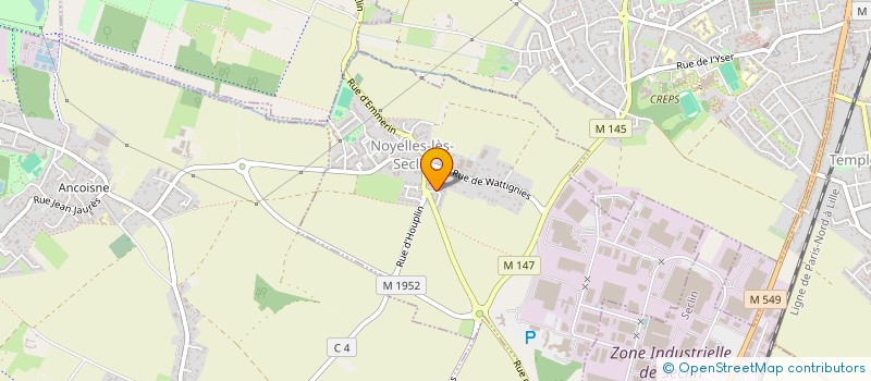 localisation de l'entreprise ASSOCIATION INTERCOMMUNALE POUR MIEUX VIVRE  NOYELLES-LES-SECLIN