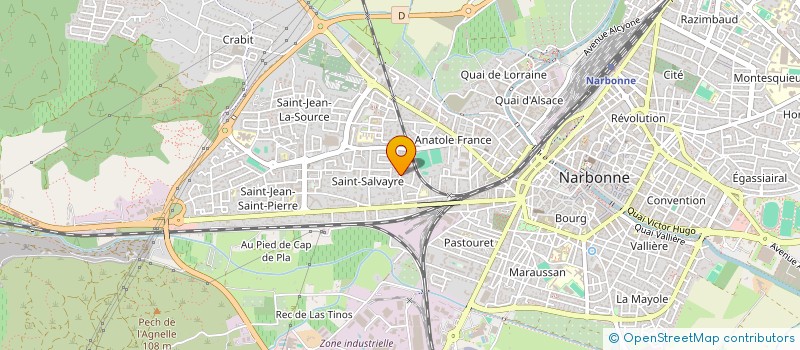 localisation de l'entreprise ASSOCIATION INTERCUTURELLE   LE PHENIX CHINOIS  NARBONNE