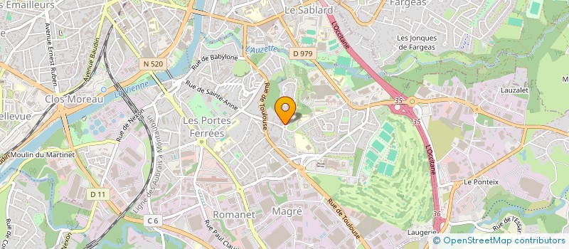 localisation de l'entreprise ASSOCIATION INTERDEPARTEMENTALE DES COMMUNES FORESTIERES DU LIMOUSIN - PERIGORD à LIMOGES