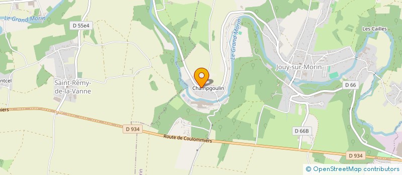 localisation de l'entreprise ASSOCIATION INTERGENERATIONNELLE ATELIERS PART'AGES  JOUY-SUR-MORIN