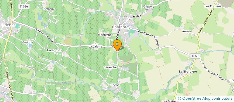 localisation de l'entreprise ASSOCIATION INTERGENERATIONNELLE DU RHONE  CHARENTAY