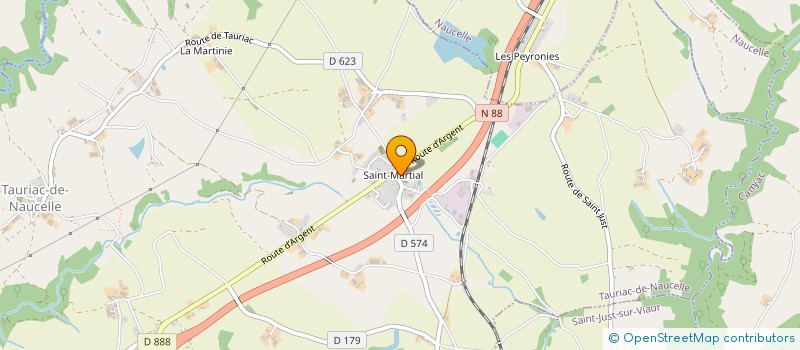 localisation de l'entreprise ASSOCIATION INTERGENERATIONNELLE LES BOUT'ENTRAIN  TAURIAC-DE-NAUCELLE