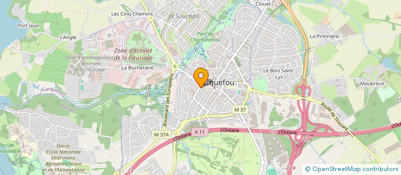 localisation de l'entreprise ASSOCIATION INTERMEDIAIRE à CARQUEFOU