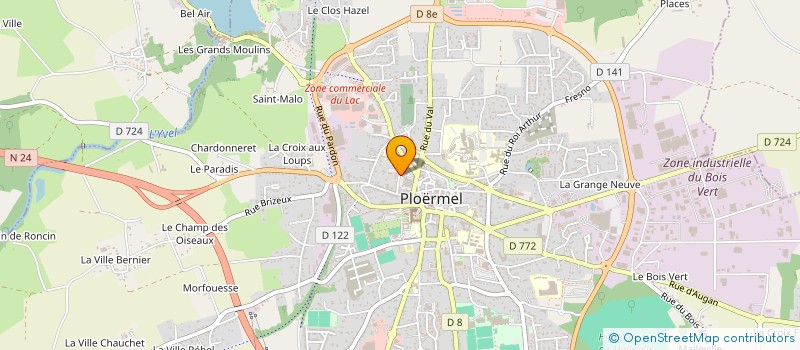 localisation de l'entreprise ASSOCIATION INTERMEDIAIRE CHAINE à PLOERMEL