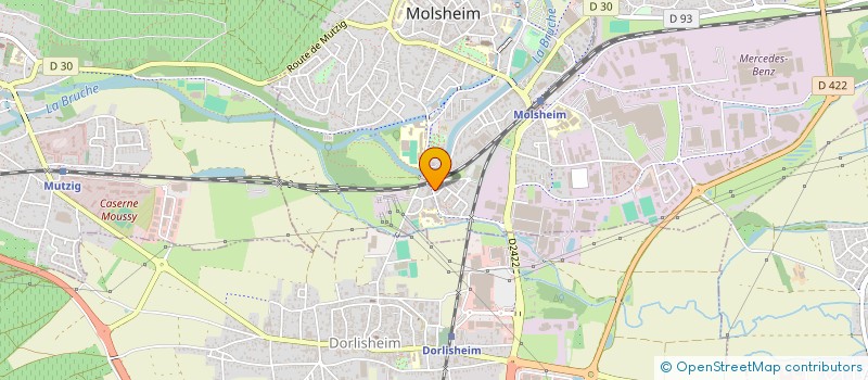 localisation de l'entreprise ASSOCIATION INTERMEDIAIRE SERVIR à MOLSHEIM