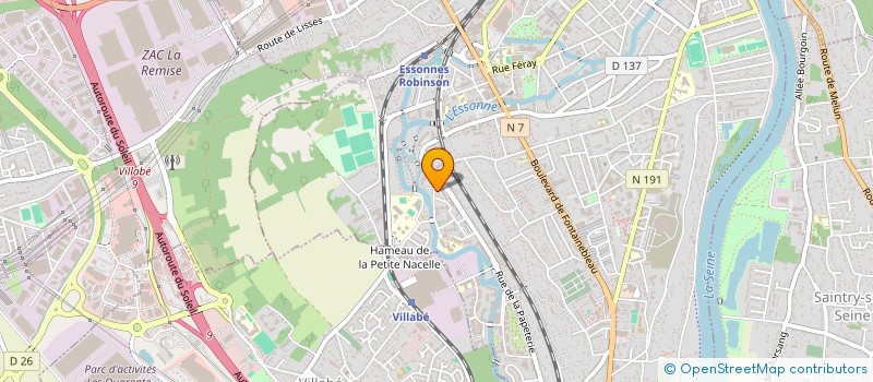 localisation de l'entreprise ASSOCIATION INTERMEDIAIRE VERS L'INSTITUT MEDICO-EDUCATIF à CORBEIL-ESSONNES