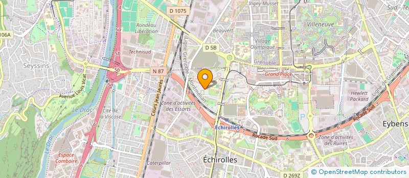 localisation de l'entreprise ASSOCIATION INTERNATIONALE APPUI POUR LE DEVELOPPEMENT DE L'AFRIQUE (ADA)  ECHIROLLES