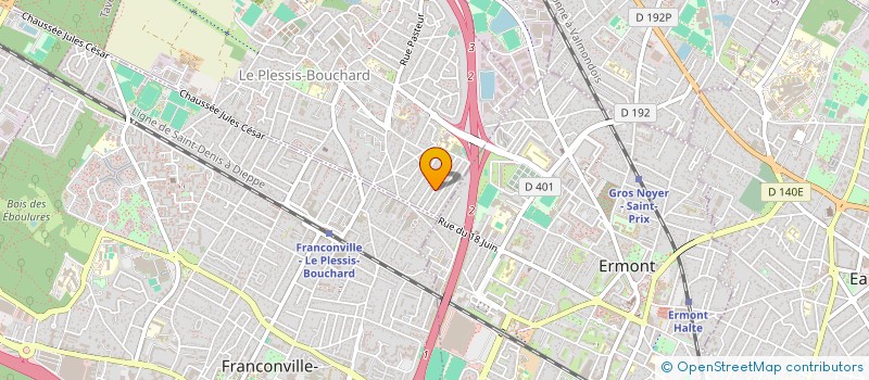 localisation de l'entreprise ASSOCIATION INTERNATIONALE CAPOEIRA MESTICAGEM LE PLESSIS BOUCHARD  LE PLESSIS-BOUCHARD