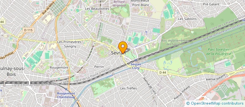 localisation de l'entreprise ASSOCIATION INTERNATIONALE DE LA FEMME MAROCAINE A L'ETRANGER  SEVRAN