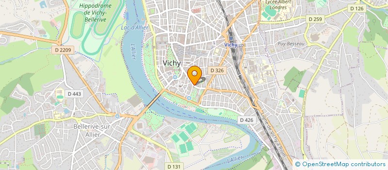 localisation de l'entreprise ASSOCIATION INTERNATIONALE DES AMIS DE VALERY LARBAUD à VICHY