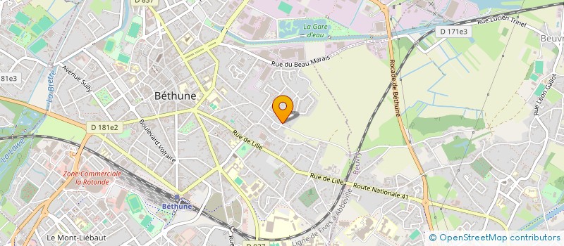 localisation de l'entreprise ASSOCIATION INTERNATIONALE DES ANCIENS ETUDIANTS ET STAGIAIRES CONGOLAIS EN ALGERIE à BETHUNE
