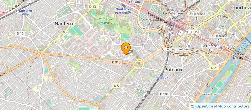 localisation de l'entreprise ASSOCIATION INTERNATIONALE GOUDOMP KIBARO  NANTERRE