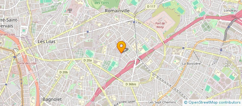 localisation de l'entreprise ASSOCIATION INTERNATIONALES DES FEMMES MUSICIENNES à ROMAINVILLE