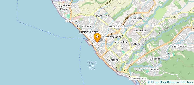 localisation de l'entreprise ASSOCIATION INTERPROF PROFESS LIBERALE à BASSE-TERRE