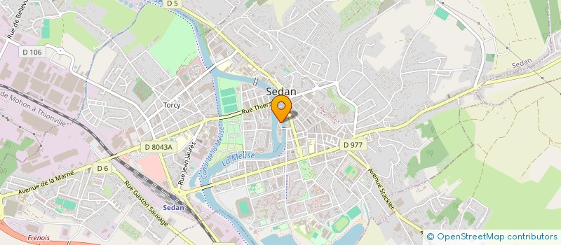 localisation de l'entreprise ASSOCIATION INTERPROFESSIONNELLE DE DEFENSE DU SALARIAT  SEDAN