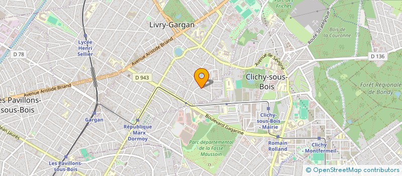 localisation de l'entreprise ASSOCIATION INTERSIGNE  LIVRY-GARGAN