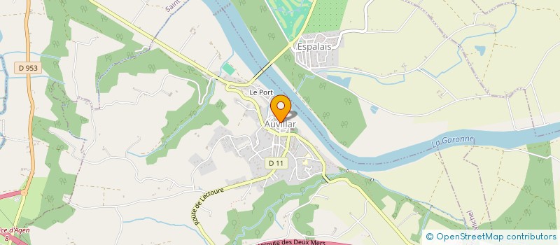 localisation de l'entreprise ASSOCIATION 'INTERSOCIETE AUVILLARAISE'  AUVILLAR