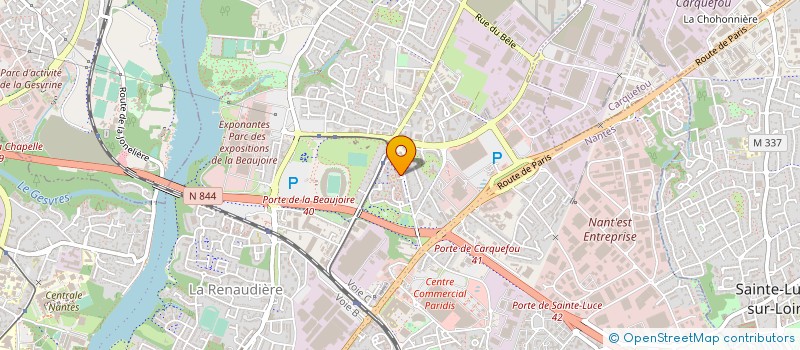 localisation de l'entreprise ASSOCIATION INTERVALLE  NANTES