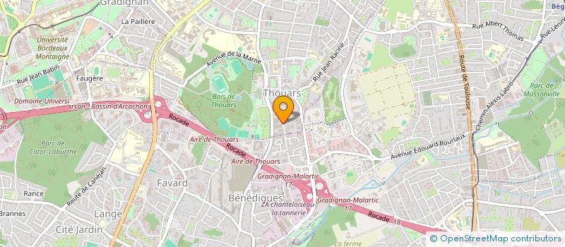 localisation de l'entreprise ASSOCIATION INTERVENTIONS PERSONNALISEES à TALENCE