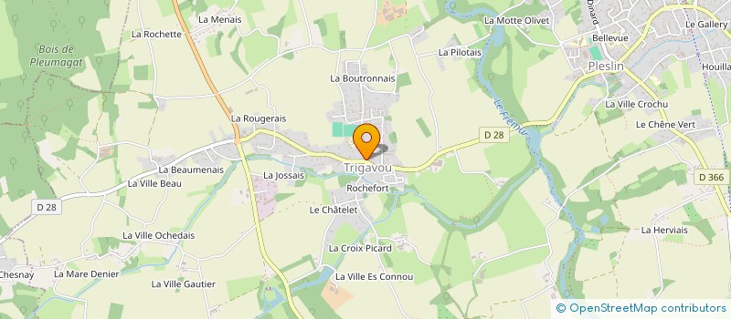 localisation de l'entreprise ASSOCIATION ISADORA à PLESLIN-TRIGAVOU