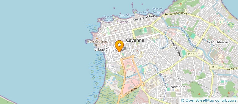 localisation de l'entreprise ASSOCIATION ISI MENM  CAYENNE