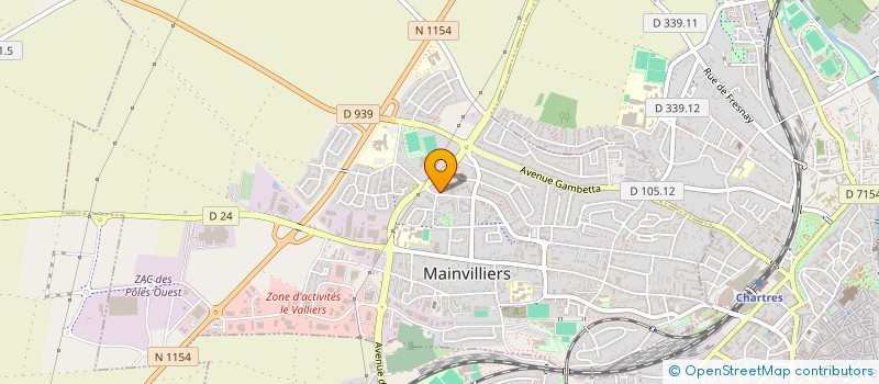 localisation de l'entreprise ASSOCIATION ISIS à MAINVILLIERS