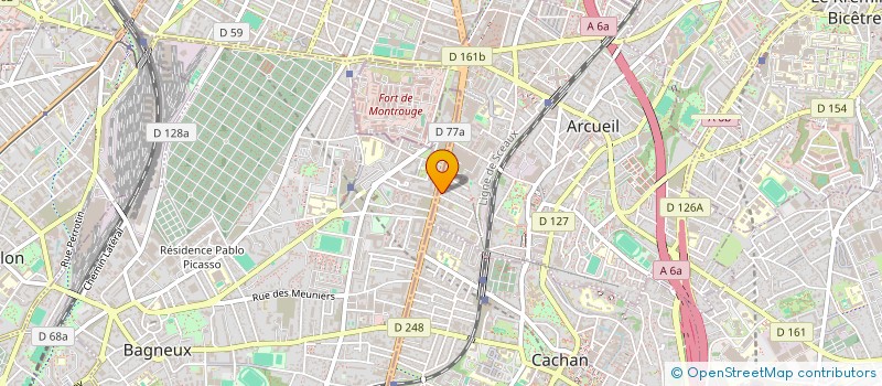 localisation de l'entreprise ASSOCIATION ISIS  ARCUEIL
