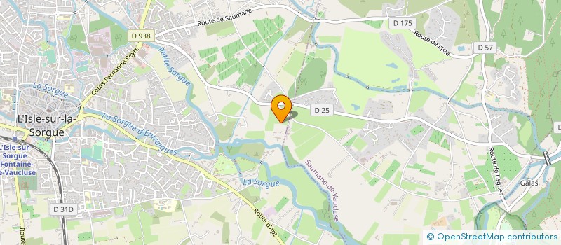 localisation de l'entreprise ASSOCIATION ISLOISE DES CAVALIERS DE LA CATHERINE à L'ISLE-SUR-LA-SORGUE