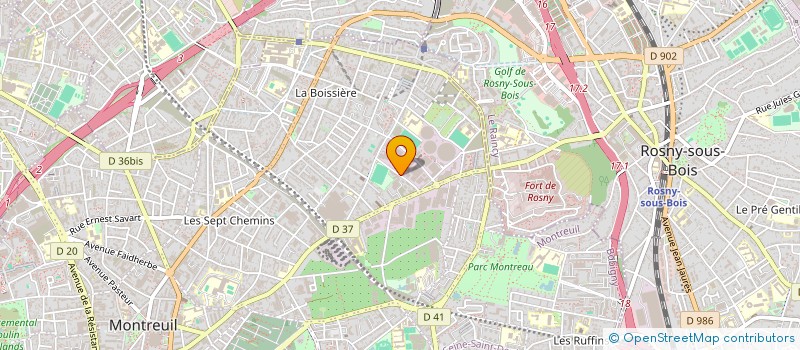 localisation de l'entreprise ASSOCIATION ISTHME à MONTREUIL