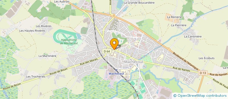 localisation de l'entreprise ASSOCIATION ITAKETOC  MACHECOUL-SAINT-MEME