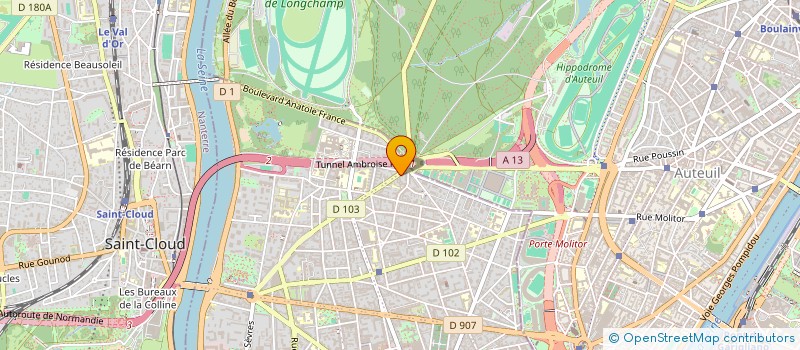 localisation de l'entreprise ASSOCIATION ITINERAIRE BIS  BOULOGNE-BILLANCOURT