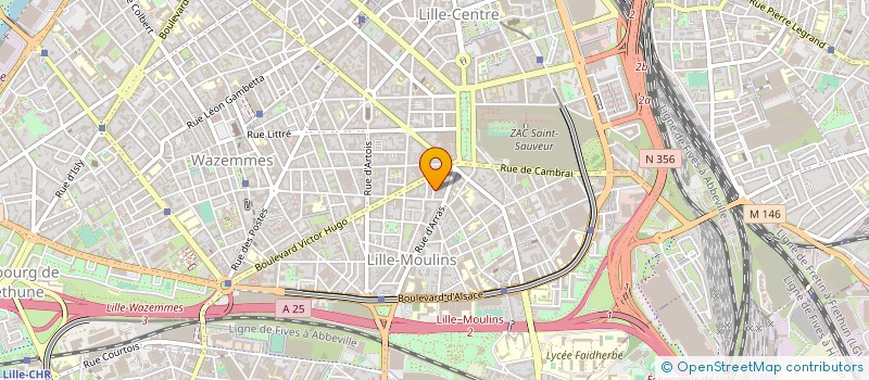 localisation de l'entreprise ASSOCIATION ITINERAIRES à LILLE