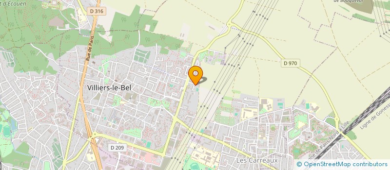 localisation de l'entreprise ASSOCIATION J-3 LA RESURRECTION  VILLIERS-LE-BEL