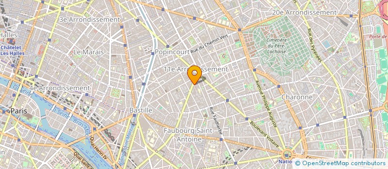 localisation de l'entreprise ASSOCIATION J.A.S.  PARIS