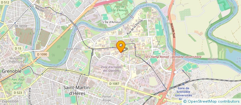 localisation de l'entreprise ASSOCIATION J.E.T. GRENOBLE  SAINT-MARTIN-D'HERES