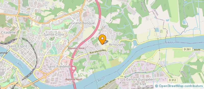 localisation de l'entreprise ASSOCIATION J&JU  BAYONNE