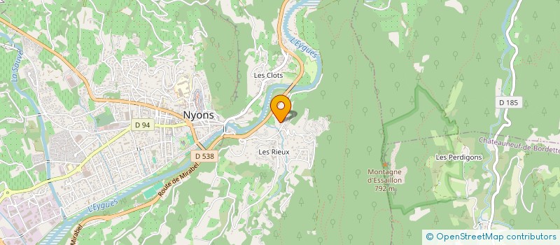 localisation de l'entreprise ASSOCIATION JACANA à NYONS