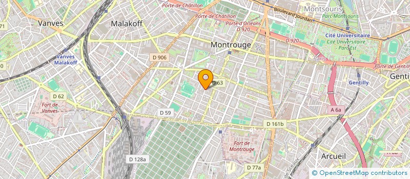 localisation de l'entreprise ASSOCIATION JACARANDA POUR L'EDUCATION EN AFRIQUE (AJEA) à MONTROUGE