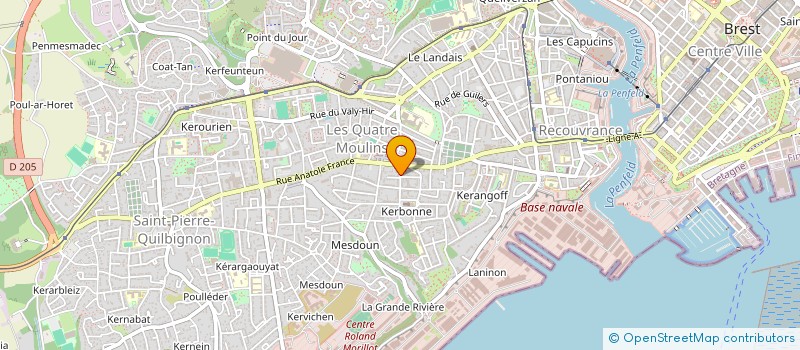 localisation de l'entreprise ASSOCIATION JADE à BREST