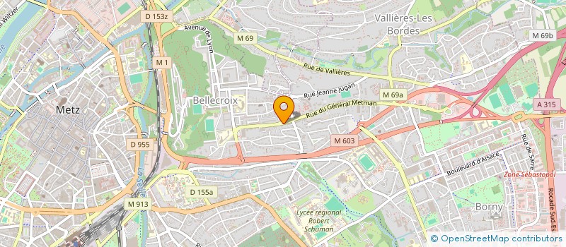 localisation de l'entreprise ASSOCIATION JARDI'BELL  METZ