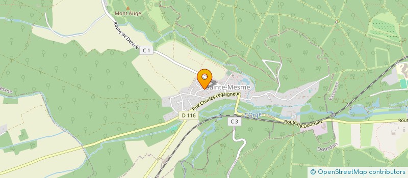 localisation de l'entreprise ASSOCIATION JARDIN- LOISIRS- CULTURE A.J.L.C  SAINTE-MESME