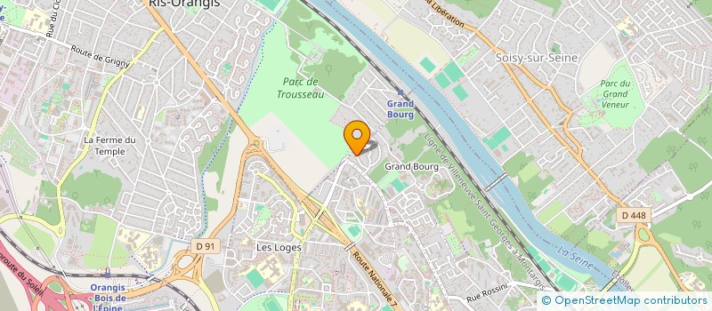 localisation de l'entreprise ASSOCIATION JARDIN PARTAGE DU CHAMPTIER DU COQ à EVRY-COURCOURONNES