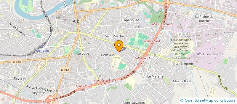 localisation de l'entreprise ASSOCIATION JAURES ESPACE TARN à ALBI