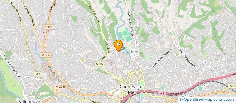 localisation de l'entreprise ASSOCIATION JAZI à CAGNES-SUR-MER