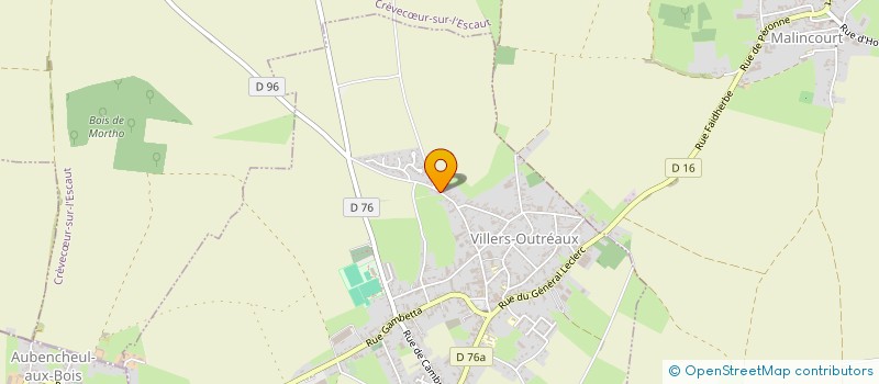 localisation de l'entreprise ASSOCIATION JAZZ POINTES  VILLERS-OUTREAUX