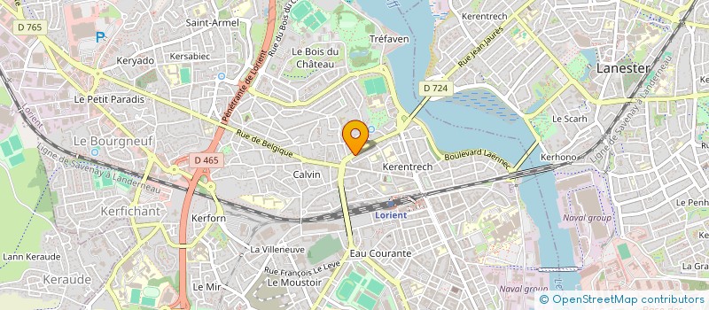 localisation de l'entreprise ASSOCIATION JE VEUX DANSER DEBRAY PRODUCTION  LORIENT