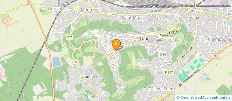 localisation de l'entreprise ASSOCIATION JEAN BAPTISTE BREVAL à LAON