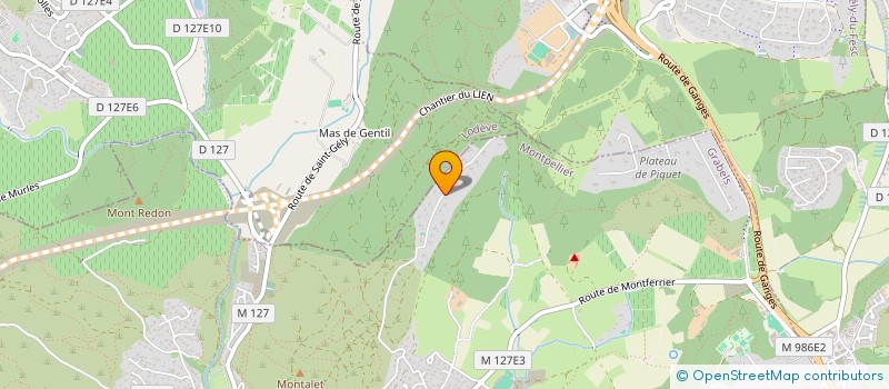 localisation de l'entreprise ASSOCIATION JEAN BAPTISTE DESBREST  GRABELS