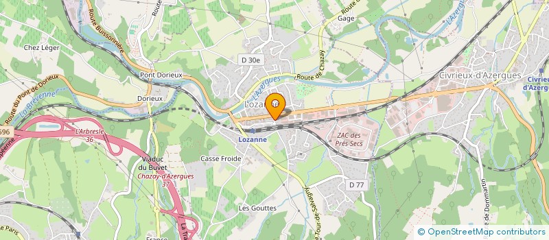 localisation de l'entreprise ASSOCIATION JEAN GARREAU  LOZANNE