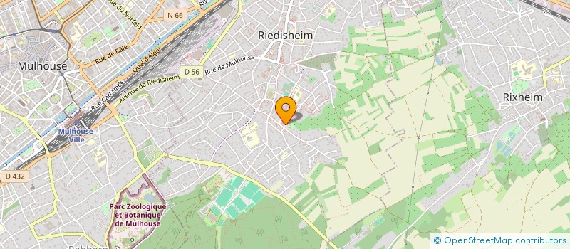 localisation de l'entreprise ASSOCIATION JEAN XXIII  RIEDISHEIM